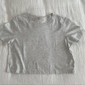 Grey crop t shirt